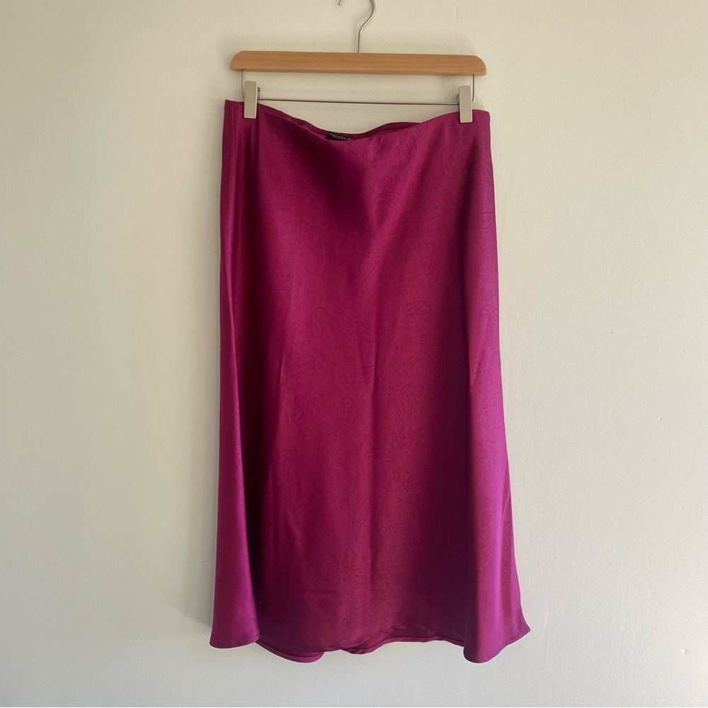 Rachel Zoe Fuchsia A-Line Skirt